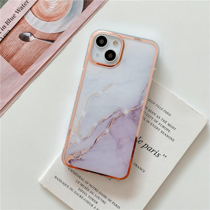 iPhone 13 Series - Golden Glamour Marble Art Bling Phone Case