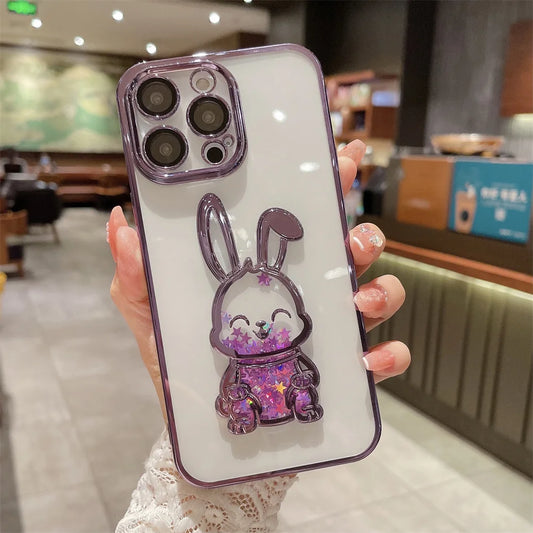 iPhone 14 Series  - Rabbit Liquid Sand Phone Case