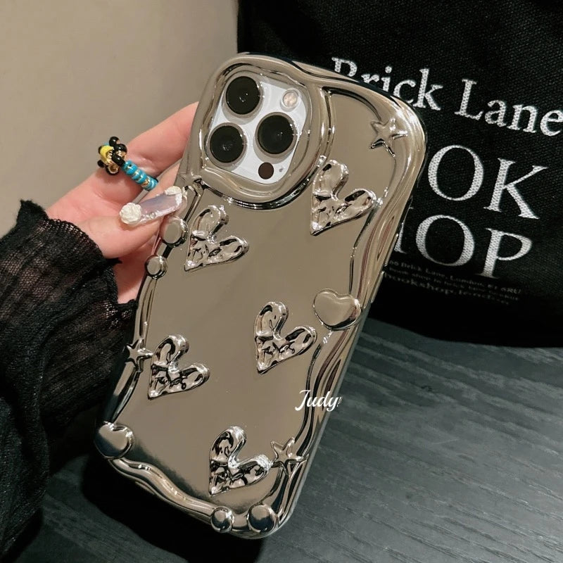 iPhone - Silver Heart Case