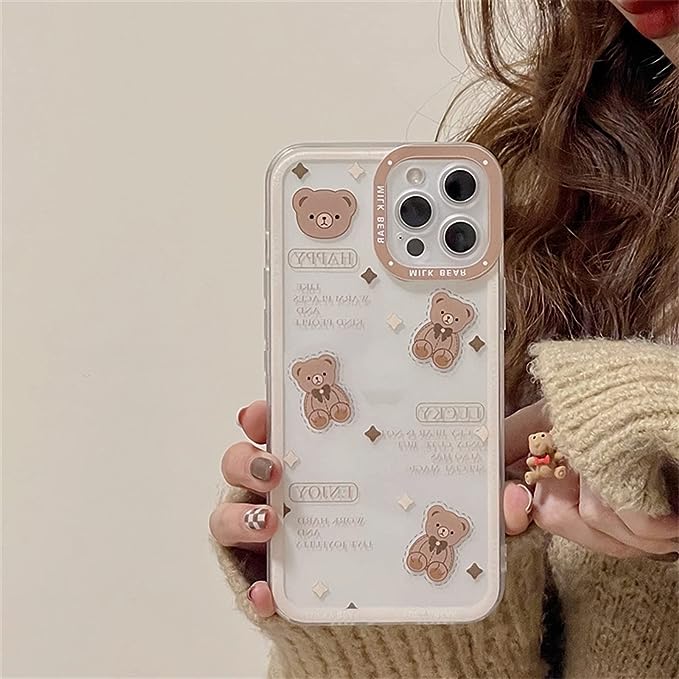 iPhone - Lovely Clear Brown Bear Case