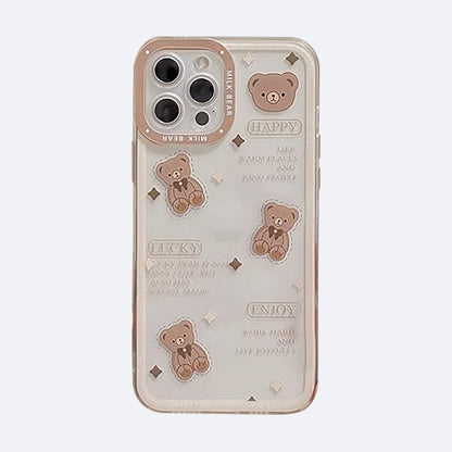 iPhone - Lovely Clear Brown Bear Case